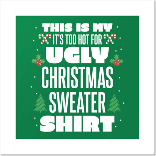 Funny Christmas Quote Ugly Christmas Sweater Posters and Art